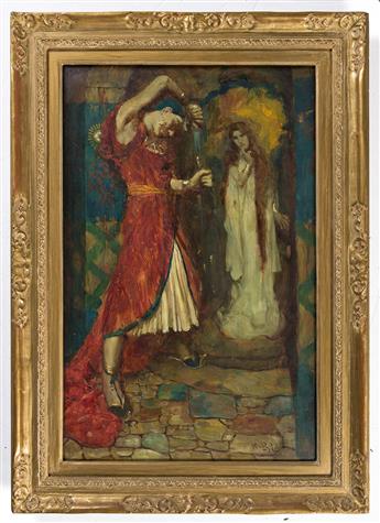 HOWARD PYLE (1853-1911) The Drawing of the Sword. (AMERICAN ART / GOLDEN AGE)